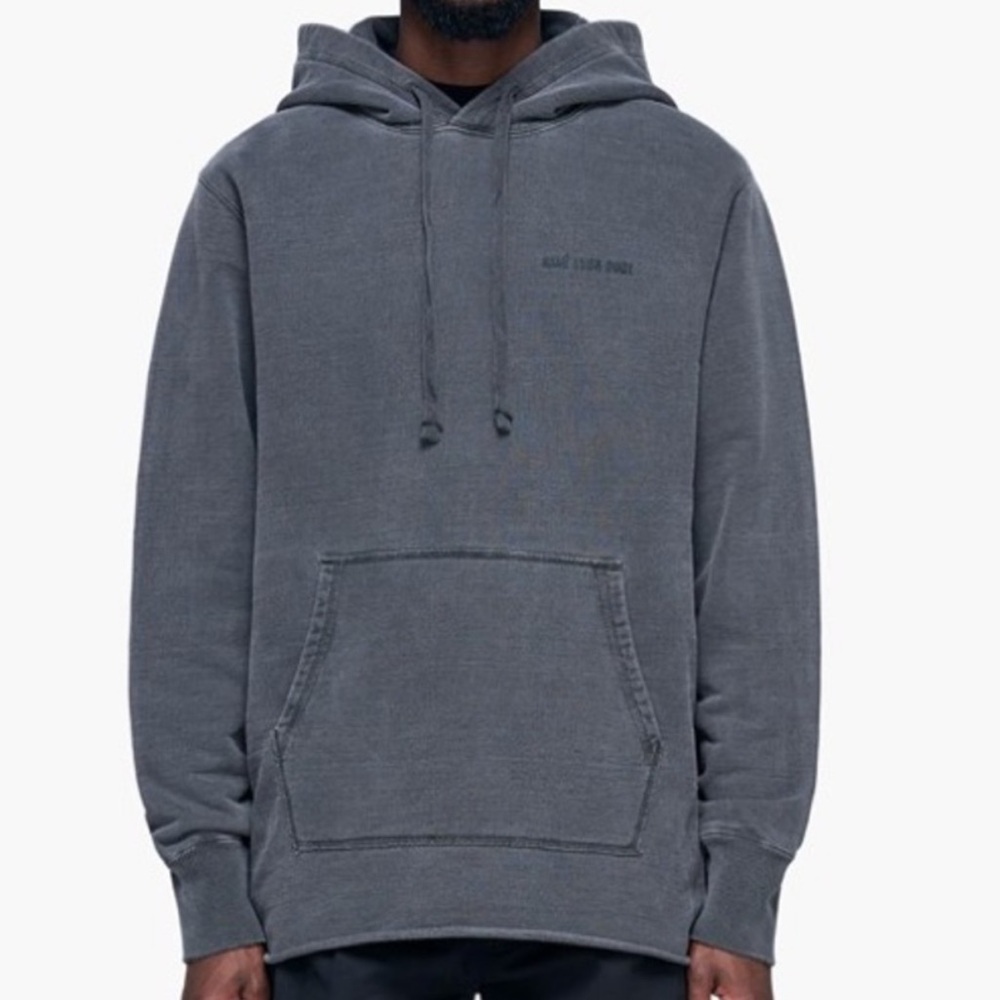 Aime Leon Dore off black gray oversized heavyweight Hoodie size small